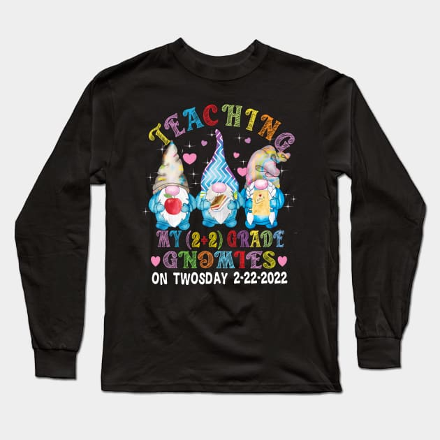 Teaching my 4th grade genomies on Twosday 2-22-2022 Long Sleeve T-Shirt by DODG99